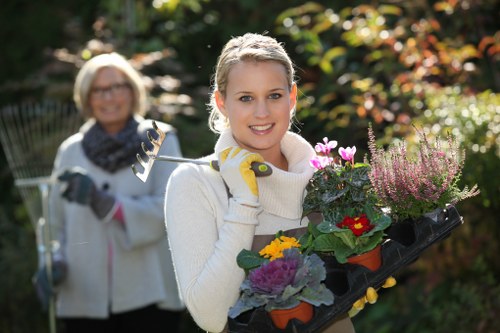 Garden waste and materials managed during landscaping work